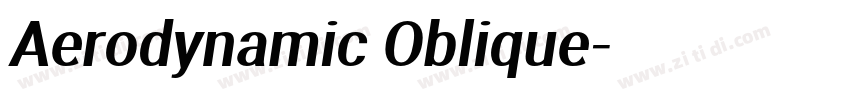 Aerodynamic Oblique字体转换